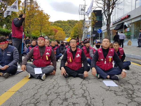 총파업투쟁승리 민주노총 충북본부 결의대회_181027